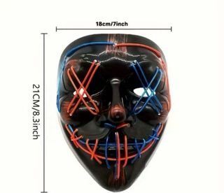 Máscara LED Halloween Carnaval