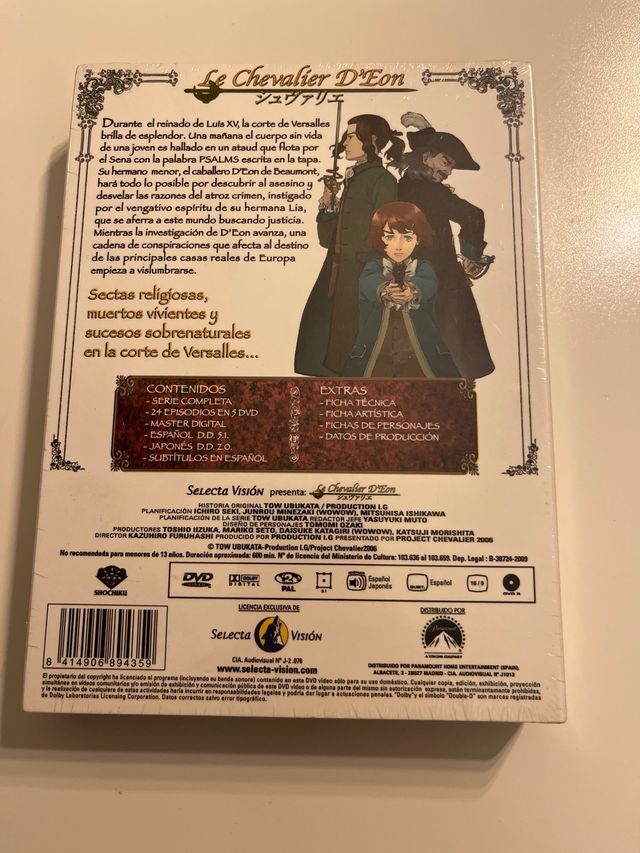 Le Chevalier D'Eon Serie Completa DVD
