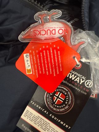 Abrigo Geographical Norway XL Azul Marino Nueva