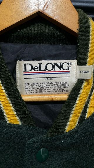 Chaqueta DeLong Béisbol Lana y Piel