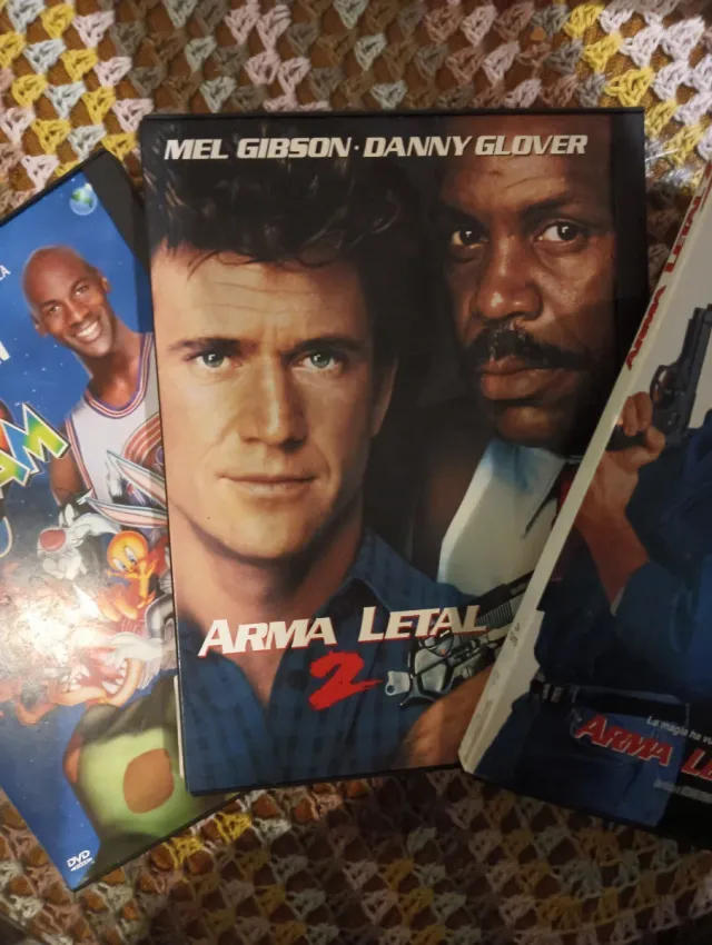 Lote 4 Películas DVD Arma Letal y Space Jam