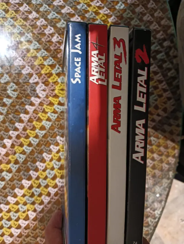 Lote 4 Películas DVD Arma Letal y Space Jam