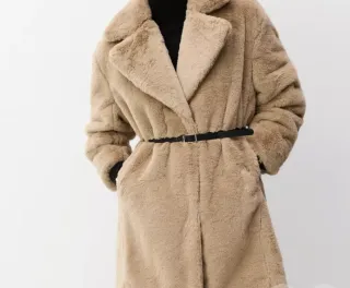 Abrigo pelo suave mujer Talla S