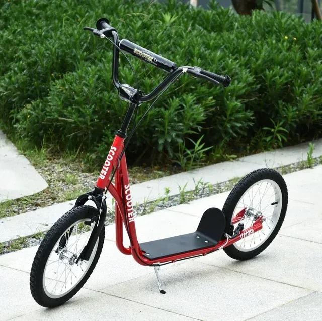 Patinete Scooter Rojo Ruedas Grandes