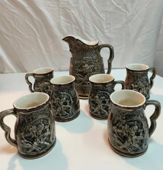 Set di tazze da birra vintage