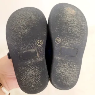 Zapatos bebé niña azul marino talla 19