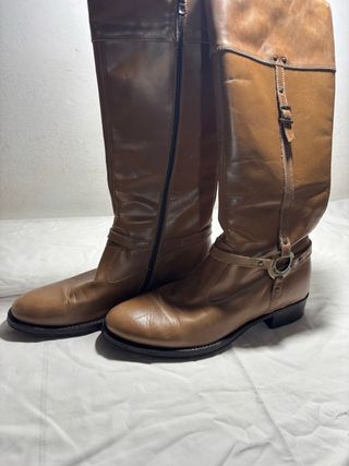 Stivali Nero Giardini Marroni Pelle Donna