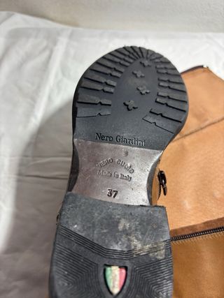 Stivali Nero Giardini Marroni Pelle Donna