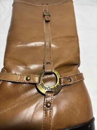 Stivali Nero Giardini Marroni Pelle Donna