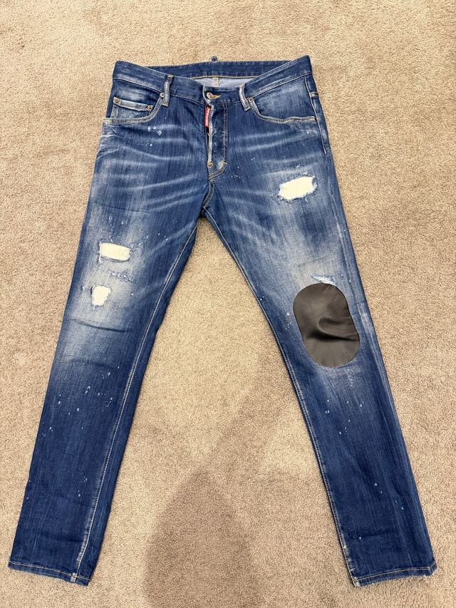 Dsquared2 Vaqueros Azules Rotos
