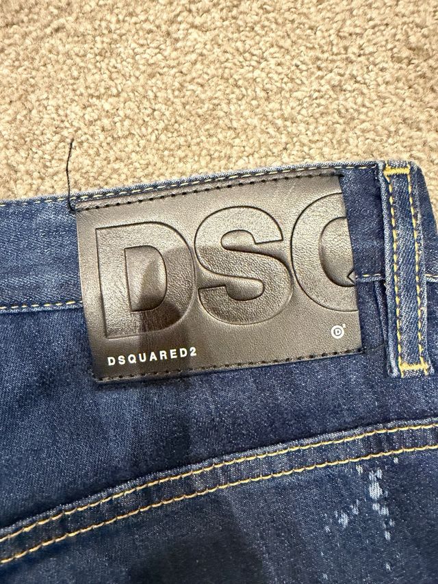 Dsquared2 Vaqueros Azules Rotos