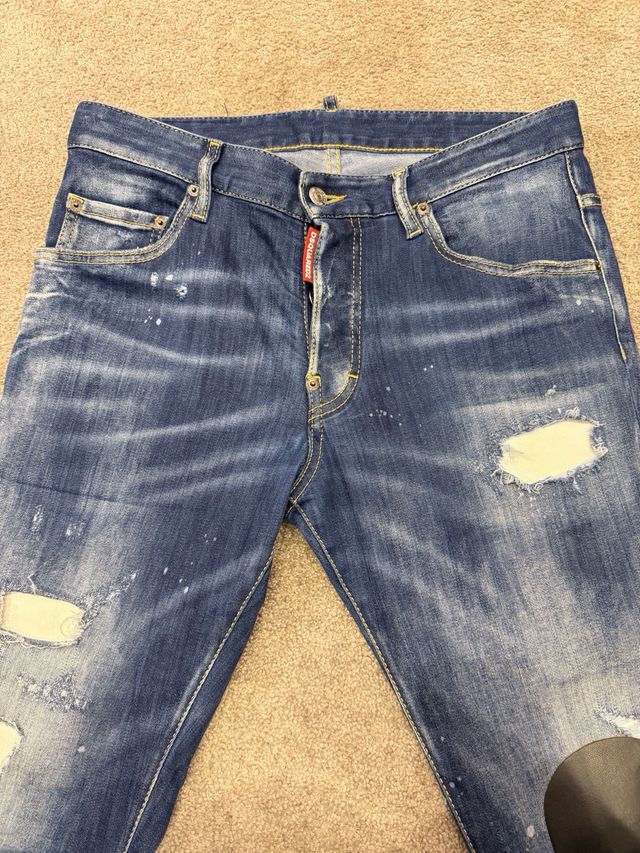 Dsquared2 Vaqueros Azules Rotos