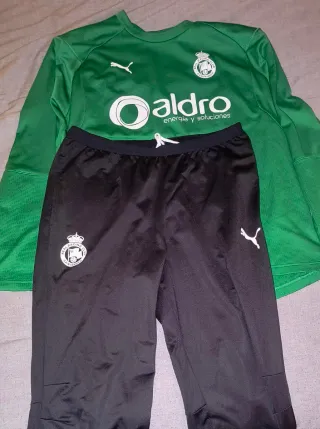 Conjunto Racing Santander Puma Verde y Negro