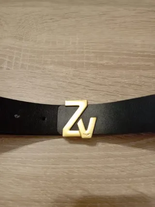 Cinturón Zadig & Voltaire Cuero Hebilla Dorada
