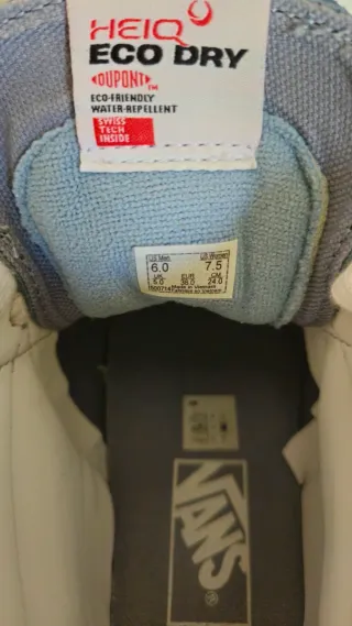 Vans Mujer Talla 38 Azul Celeste