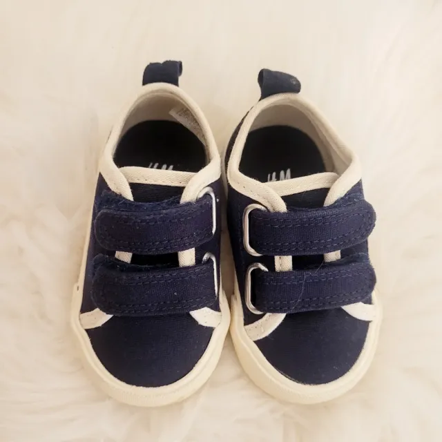 Zapatos bebé H&M azul marino velcro talla 18-19