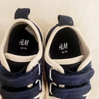 Zapatos bebé H&M azul marino velcro talla 18-19