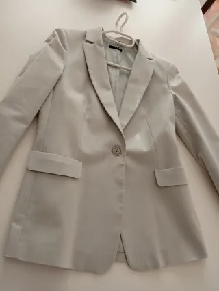 Blazer gris perla mujer Talla M sin estrenar
