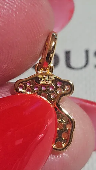 Colgante Oso Multicolor Dorado/Vermeil