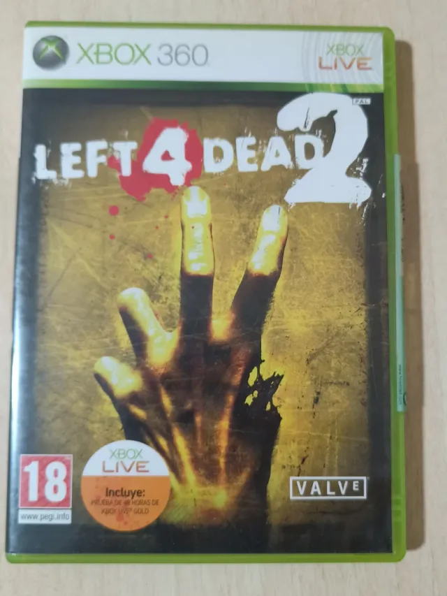 Cover e manuale per Xbox 360 di Left 4 Dead 2 in spagnolo