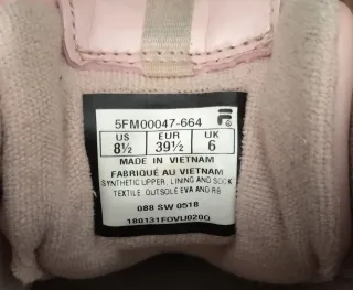 Deportivas Fila Rosas Talla 39