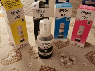 5 Boccette Inchiostro Epson 102