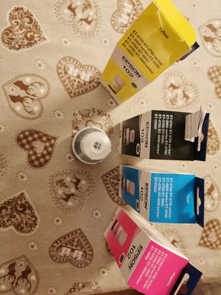 5 Boccette Inchiostro Epson 102