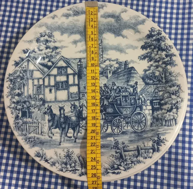 6 Platos llanos Oxford Brasil Azul Porcelana