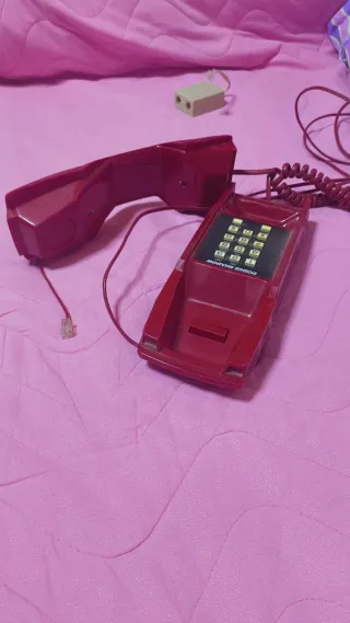 Unisonic vintage telefono auto rossa funzionante