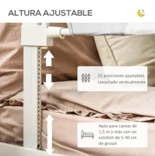 Barrera de seguridad para cama infantil