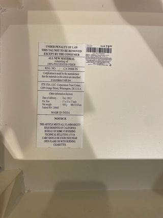 Taburete patchwork multicolor y blanco