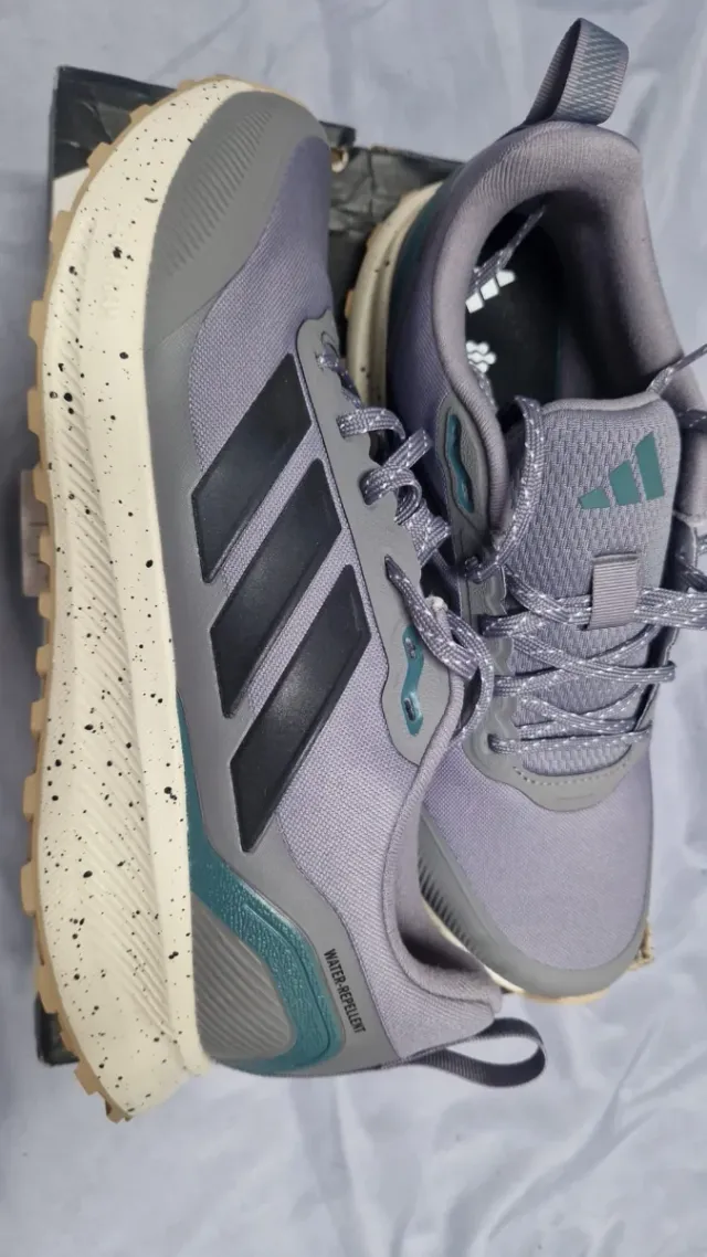 Zapatos Adidas Gris y Verde Agua