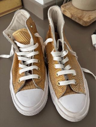 Converse Doradas Animal Print