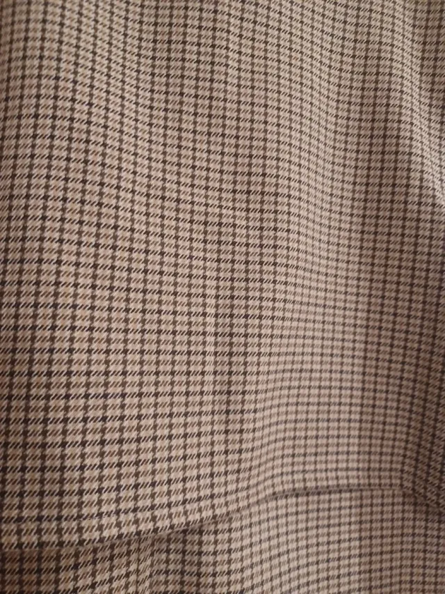 Chaleco largo cuadros mujer