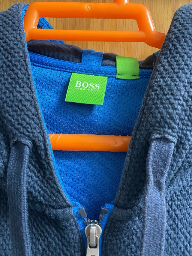 Sudadera Hugo Boss Gris y Azul