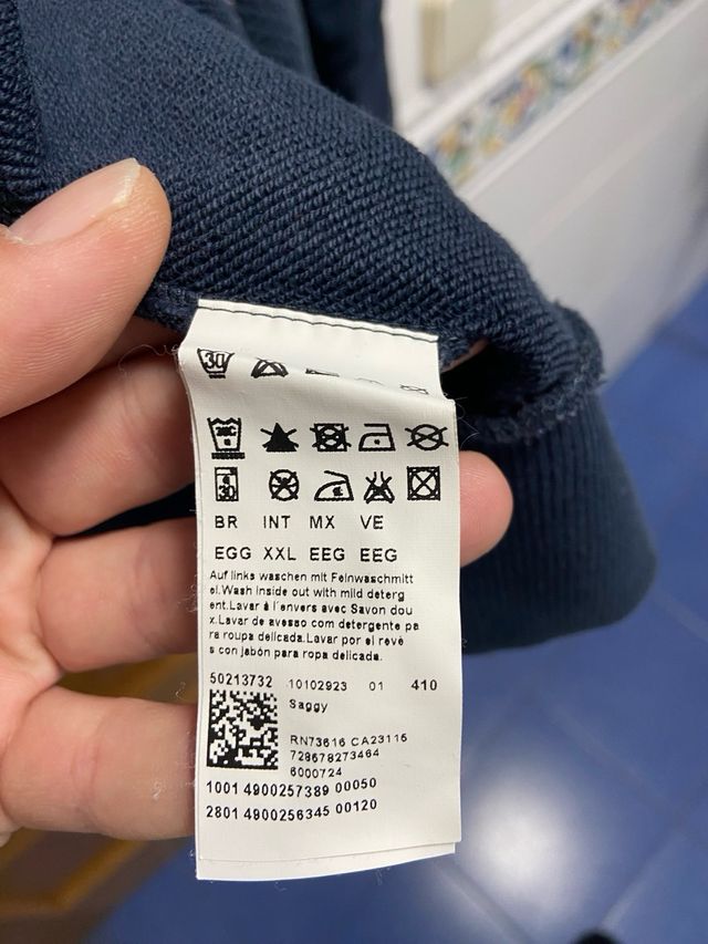 Sudadera Hugo Boss Gris y Azul