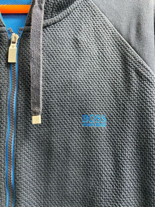 Sudadera Hugo Boss Gris y Azul