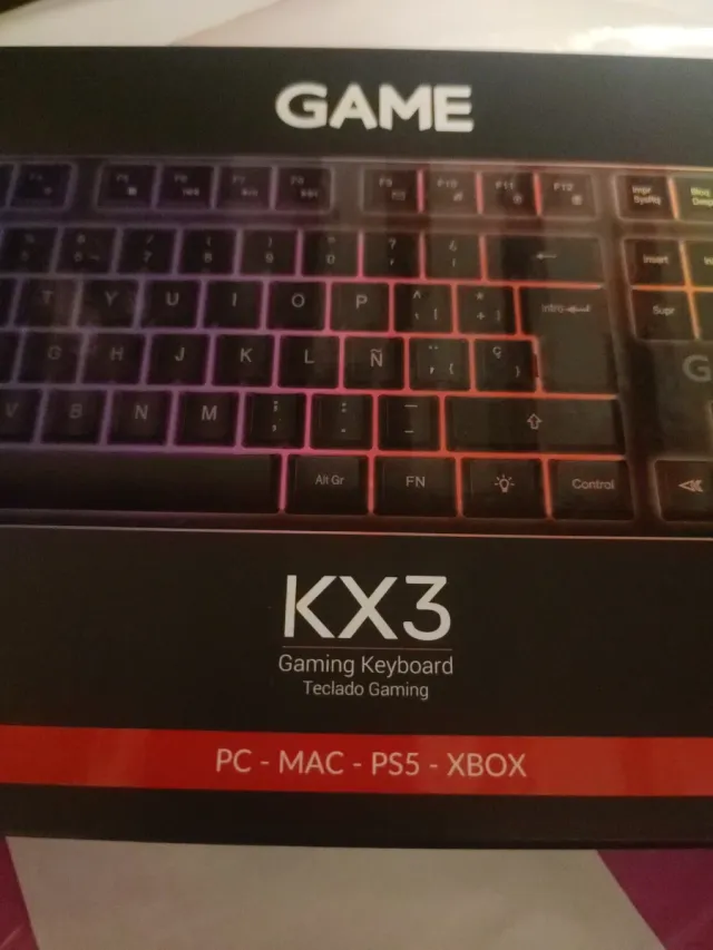 Teclado Gaming KX3 RGB nuevo