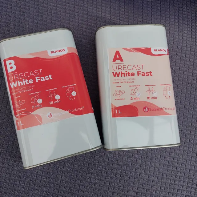 Resina de poliuretano blanca 2 litros