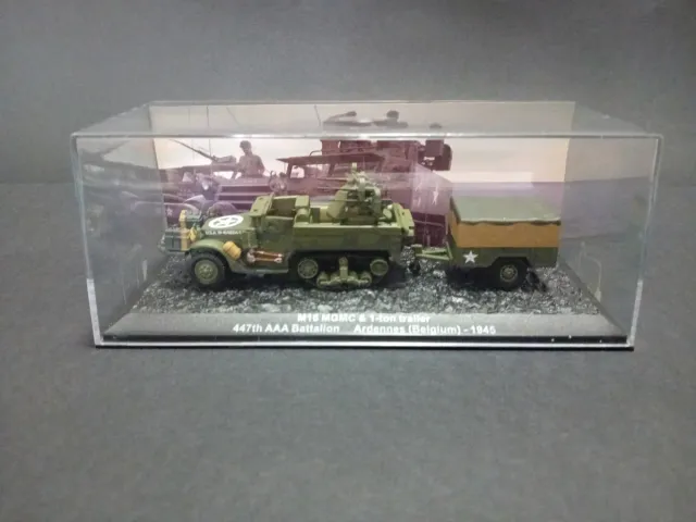 Maqueta Semioruga M16 y Cazacarros Elefant a 1/72