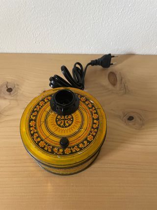 Lampada scatola latta vintage