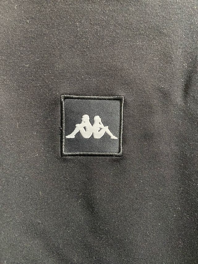 Sudadera Kappa Negra con Logo