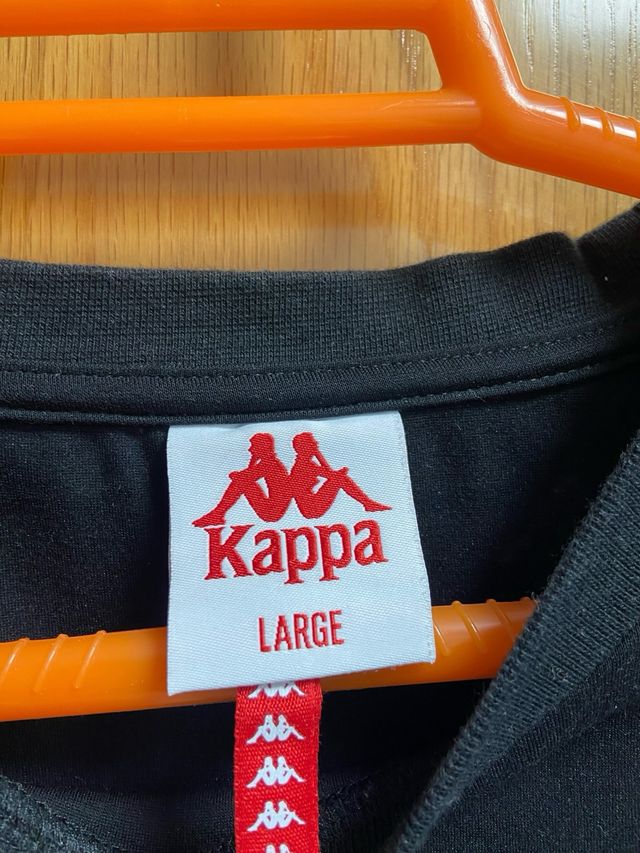 Sudadera Kappa Negra con Logo