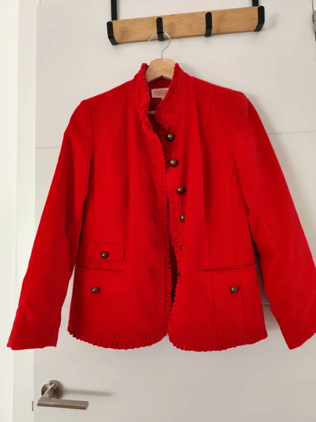 Chaqueta Terciopelo Roja