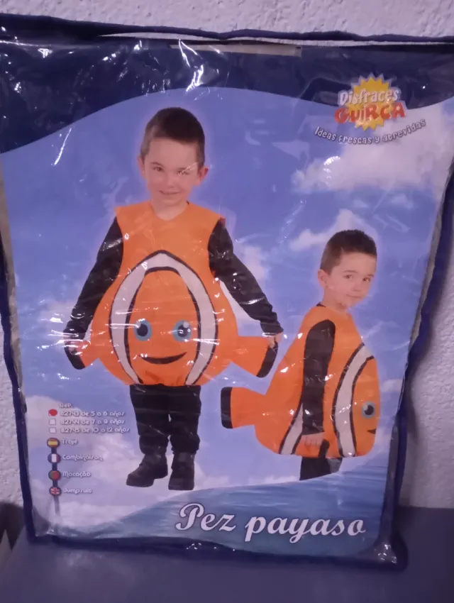 Disfraz Pez Payaso Talla 5-6 años