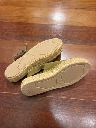 Alpargatas Muñeca de Trapo Talla 38 Verde Oliva