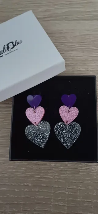 Pendientes Corazones Laliblue