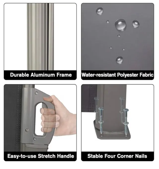 Toldo Lateral Pantalla Retráctil 163x300 NUEVO