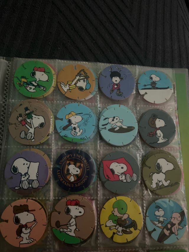 Lote de 26 caps Snoopy