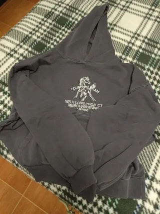 Sudadera Scuffers gris con bordad Puesta Muy poco